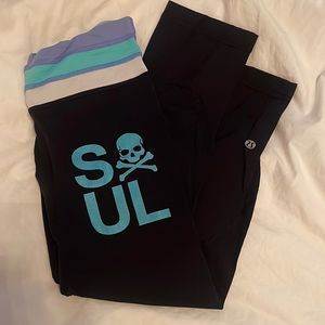 Soul Cycle cropped lululemon leggings